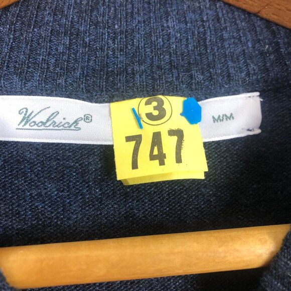 Woolrich Women's Fair Isle Alpaca Wool Blend Sweater Sz Medium Mock Neck Blue - Picture 4 of 10